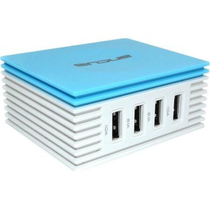 Ancus Φορτιστής Χωρίς Καλώδιο με 4 Θύρες USB-A Μπλε