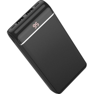 Hoco J59A Famous Power Bank 20000mAh με 2 Θύρες USB-A Μαύρο